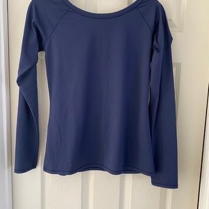 Calia Carrie Underwood navy blue workout top